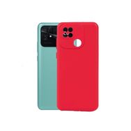 Teleplus Xiaomi Redmi 10C Kamera Korumalı Biye Silikon Lacivert Nano Ekeran Koruyucu Kılıf
