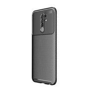 Teleplus Xiaomi Redmi 9 Negro Karbon Lacivert Nano Ekran Koruyucu Silikon Kılıf