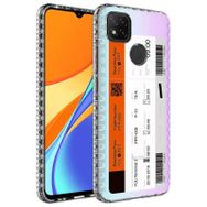 Teleplus Xiaomi Redmi 9C Desenli Elegans Serisi Silikon Mor Kılıf