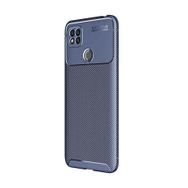 Teleplus Xiaomi Redmi 9C Negro Karbon Dokulu Lacivert Silikon Cep Telefonu Kılıf