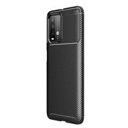 Teleplus Xiaomi Redmi 9t Karbon Dokulu Siyah Nano Ekran Koruyucu Silikon Cep Telefonu Kılıf
