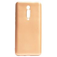 Teleplus Xiaomi Redmi K20 Lüks Mat Nano Ekran Koruyucu Gold Uyumlu Silikon Kılıf