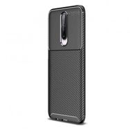 Teleplus Xiaomi Redmi K30 Negro Karbon Desenli Silikon Siyah Nano Ekran Koruyucu Cep Telefonu Kılıfı