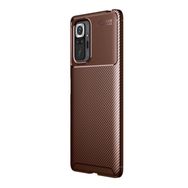 Teleplus Xiaomi Redmi Note 10 Pro Max Negro Karbon Silikon Nano Ekran Koruyucu Lacivert Kılıf