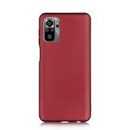 Teleplus Xiaomi Redmi Note 10s Lüks Mat Silikon Kırmızı Kılıf