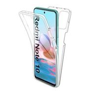 Teleplus Xiaomi Redmi Note 10s Ön Arka 360 Korumalı Şeffaf Silikon Kılıf