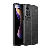 Teleplus Xiaomi Redmi Note 11 Pro Plus Kılıf Kamera Korumalı Deri Dokulu Silikon Lacivert Nano Ekran Koruyucu