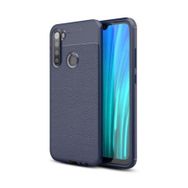 Teleplus Xiaomi Redmi Note 8 Deri Dokulu Siyah Silikon Kılıf