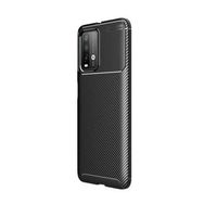 Teleplus Xiaomi Redmi Note 9 4g Karbon Dokulu Lacivert Nano Ekran Koruyucu Silikon Cep Telefonu Kılıf