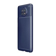 Teleplus Xiaomi Redmi Note 9t Karbon Dokulu Dizayn Kahverengi Silikon Cep Telefonu Kılıf