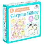 Teleskop Popüler Bilim - Dört İşlem Kartlar Çarpma Bölme 9 Yaş 100 Kart
