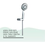 Tema 52050 Krom Star Askılı Duş Seti