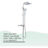 Tema 53136 Krom Hill Tetra Tepe Duş Seti