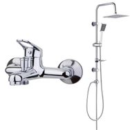 Tema 61021 Solo Banyo Bataryası ve Tema 53240 Rain Quadro Banyo Tepe Duş Takımı Seti