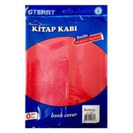 Temat Kırmızı 10'lu Tek Kenarı Yapışkanlı Kitap Kabı