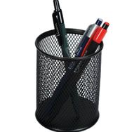 Temat Yuvarlak Metal Perforeli Siyah 300 Kalemlik