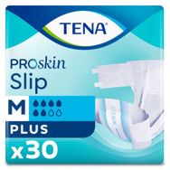 Tena 30 Adet PROskin Slip Plus 6 damla Medium Orta Boy Belbantlı Hasta Bezi
