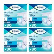 Tena 4 Paket 120 Adet PROskin Slip 6 damla Large Büyük Boy Belbantlı Hasta Bezi