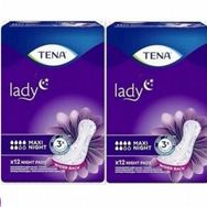Tena Lady Maxi Night 6 Damla 12'li 2 Paket 24 Adet Kadın Mesane Pedi