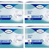 Tena Proskin Slip Plus 6 Damla Orta Boy Medium 30'lu 4 Paket 120 Adet Belbantlı Hasta Bezi