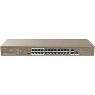 Tenda TEF1126P-24-250W 24-Port Tak Çalıştır Switch