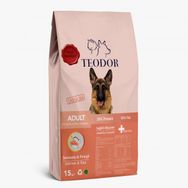 Teodor 15 kg Somonlu Pirinçli Yüksek Enerjili Yetişkin Köpek Maması
