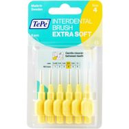 Tepe Blister 6 Adet Extra Soft 0.7 mm Sarı Arayüz Fırçası