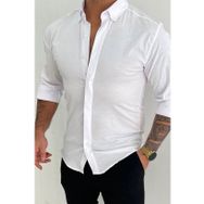 Terapi Men 21Y-4300610-01 Beyaz Gizli Düğmeli Slim Fit Basic Erkek Gömlek