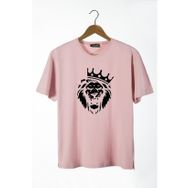 Terapi Men 22Y-3400761-2 Aslan Baskılı Bisiklet Yaka Oversize Rahat Kalıp Basic Erkek T-shirt