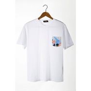 Terapi Men 22Y-3400762-33 Bisiklet Yaka Cepli Oversize Erkek T-shirt