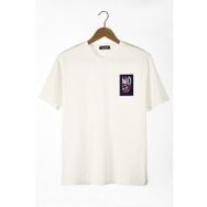 Terapi Men 22Y-3400762-56 Önü No Regret Baskılı Bisiklet Yaka Oversize T-Shirt