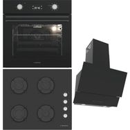 Termikel BO O6555C DB - BH P6144C B - Argemon BB60 Siyah 3'lü Ankastre Set