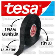TESA 19 mm x15 m Siyah Tüylü Bez Bant