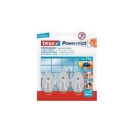 Tesa Powerstrips Küçük Oval Krom İz Bırakmadan Sökülebilir Askı
