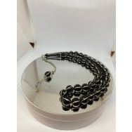 Tesbih TSBH0143HK 925 Ayar Gümüş Püsküllü Oltu Tesbih