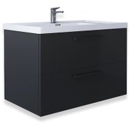 Teta Home Batum 65 cm Antrasit MDF Banyo Lavabolu Alt Dolap