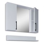 Teta Home Eko 80 cm Beyaz MDF Aynalı Banyo Üst Dolabı