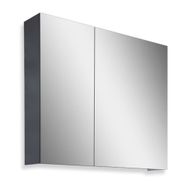 Teta Home Kahire 65 cm Antrasit MDF Aynalı Banyo Üst Dolabı