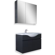 Teta Home Kahire 65 cm Antrasit MDF Banyo Dolabı Seti