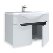 Teta Home Meksika 55 cm Mdf Antrasit Beyaz Banyo Lavabolu Alt Dolap