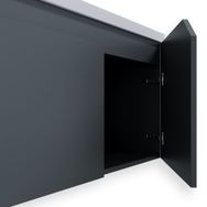 Teta Home Napoli 65 cm MDF Antrasit Banyo Dolabı Seti + Boy Dolabı
