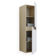 Teta Home Napoli MDF Bej Beyaz Banyo Boy Dolabı