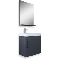 Teta Home Rio 45 cm Beyaz Mdf Antrasit Banyo Dolabı Seti