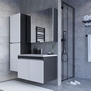 Teta Home Tokyo 80 cm Mdf Banyo Dolabı Seti + Boy Dolabı