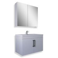 Teta Home Yalova 80 cm Beyaz Mdf Banyo Dolabı Seti