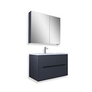 Teta Madrid 80 cm Antrasit Mdf Banyo Dolabı Seti