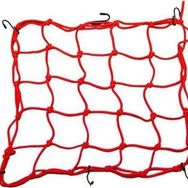 TEX 40x40 cm Kırmızı Plastik 2010 Ahtapot Kancalı Motosiklet Kask Filesi