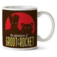 The Adventures of Groot And Rocket Guardians of the Galaxy Baskılı Kupa