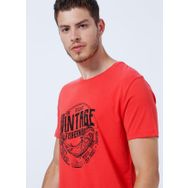 The Crow WİNTAGE FİSHERMAN Bisiklet Yaka Hardal Unisex T-Shirt