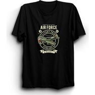The Fame Airforce Military Aircraft Uçak Airplane Pilot Siyah Kadın T-shirt